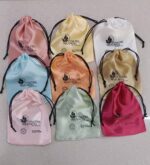 Coloured Satin Pouches